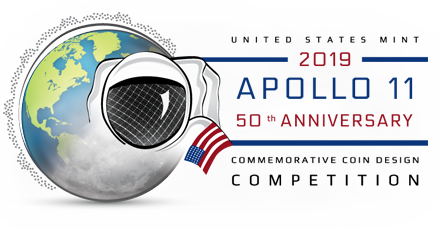 Apollo 11 50th Anniversary Commemorative Coin Design Competition logo