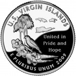 2009 DC US Territories Quarters Coin United States Virgin Islands Proof Reverse