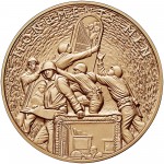 2015 Monuments Men Bronze Medal One And One Half Inch Obverse