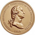 George Washington Presidential Bronze Medal One Five Sixteenths Inch Obverse