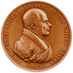 John Quincy Adams Presidential Bronze Medal Obverse