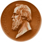 Rutherford B Hayes Presidential Bronze Medal Obverse