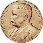 Theodore Roosevelt Presidential Bronze Medal One Five Sixteenths Inch Obverse