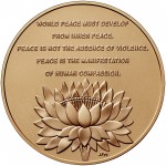 2006 Dalai Lama Bronze Medal One And One Half Inch Reverse