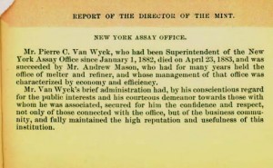 1883 Annual Report excerpt, page 15. Full text is duplicated in the body of this page.