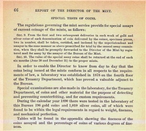 1891 Annual Report excerpt, page 66. Full text is duplicated in the body of this page.