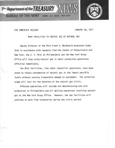 Historic Press Release, January 28, 1977. Full text is duplicated in the body of this page.