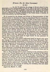 Historic legislation, March 17, 1924.