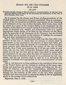 Historic Legislation, May 5, 1936. Full text is duplicated in the body of this page.