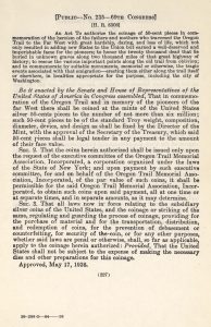 Historic Legislation, May 17, 1926. Full text is duplicated in the body of this page.
