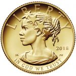 2018 American Liberty One-Tenth Ounce Gold Proof Coin Obverse