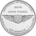 2018 World War I Centennial Commemorative Silver Medal Air Service Reverse