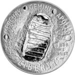 2019 Apollo 11 50th Anniversary Commemorative Five Ounce Proof Silver Dollar Obverse