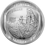 2019 Apollo 11 50th Anniversary Commemorative Silver Uncirculated One Dollar Coin Reverse