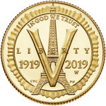 2019 American Legion 100th Anniversary Commemorative Gold Proof Five Dollar Obverse