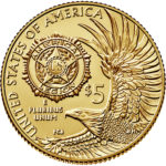 2019 American Legion 100th Anniversary Commemorative Gold Uncirculated Five Dollar Reverse