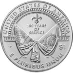 2019 American Legion 100th Anniversary Commemorative Silver Uncirculated One Dollar Reverse