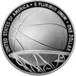 2020 Basketball Hall of Fame Commemorative Silver One Dollar Proof Reverse