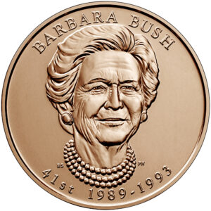 2020 First Spouse Bronze Medal Barbara Bush Obverse
