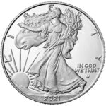 2021 American Eagle Silver One Ounce Proof Coin Obverse New Design