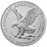 2022 American Eagle Silver One Ounce Uncirculated Coin Reverse