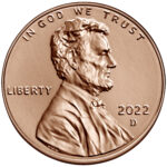 2022 Lincoln Penny Uncirculated Obverse Denver