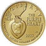 2022 National Purple Heart Hall of Honor Commemorative Gold Coin Uncirculated Obverse