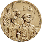 Merchant Mariners of World War II Bronze Medal Three Inch Obverse