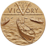 Merchant Mariners of World War II Bronze Medal Three Inch Reverse