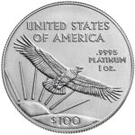 2023 American Eagle Platinum One Ounce Bullion Coin Reverse