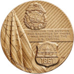 United States Capitol Police and Those Who Protected the U.S. Capitol on January 6 2021 Bronze Medal Three Inch Reverse