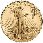 2024 American Eagle Gold Half Ounce Proof Coin Obverse